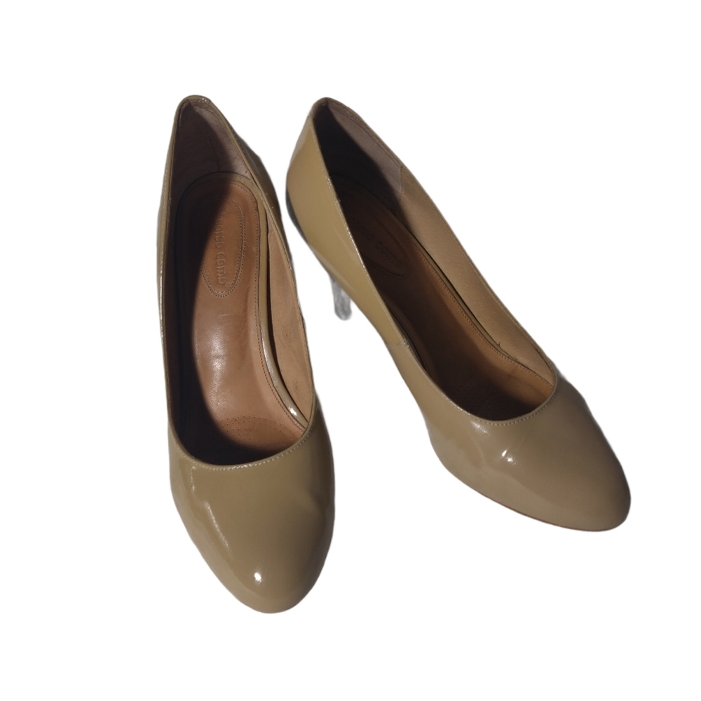Corso Como Del Beige Patent Leather Heel